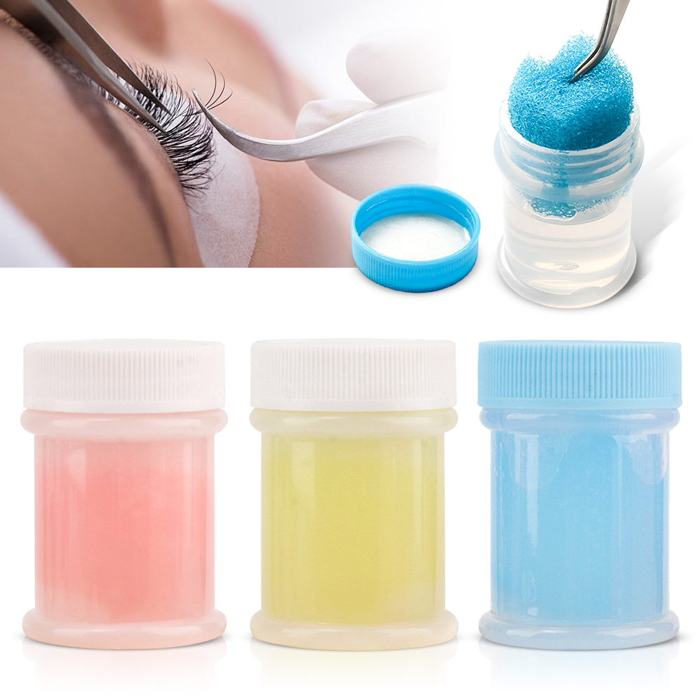 Eyelash Extension Glue Remover - 40mlまつげピンセットクリーナー、まつげエクステンションアクセサリー、まつげ用品、グルーリムーバー、液体まつげピンセット洗浄スポンジ