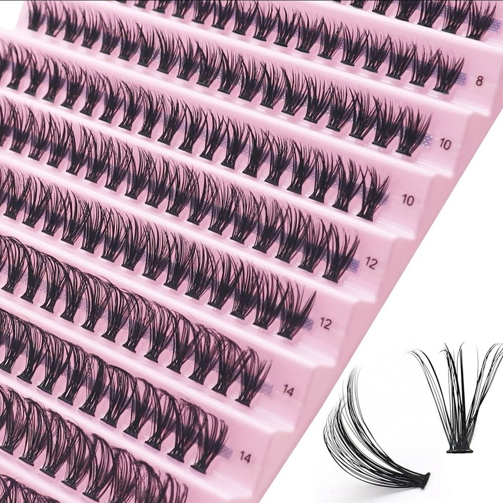 Individual Lash Tray - 個別のまつげエクステクラスター,ナチュラルラッシュ,混合トレイ,個々のクラスター,ボリューム8mm, 10mm, 12mm, 14mm, 16mm,40d