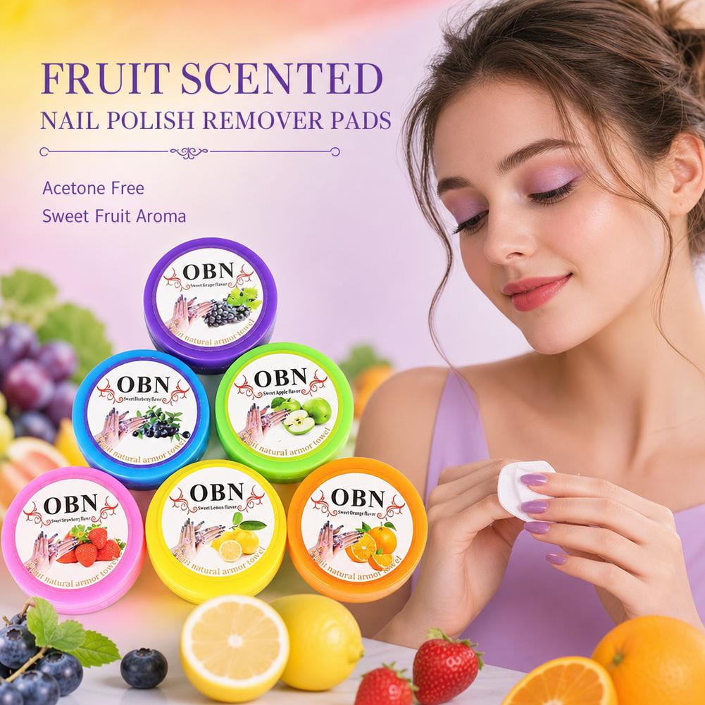 Eyelash Extension Glue Remover - フラワーフレーバーネイルアートポリッシュリムーバーパッド、吸収性まつげエクステグルークリーニングワイプ（自然乾燥水用）
