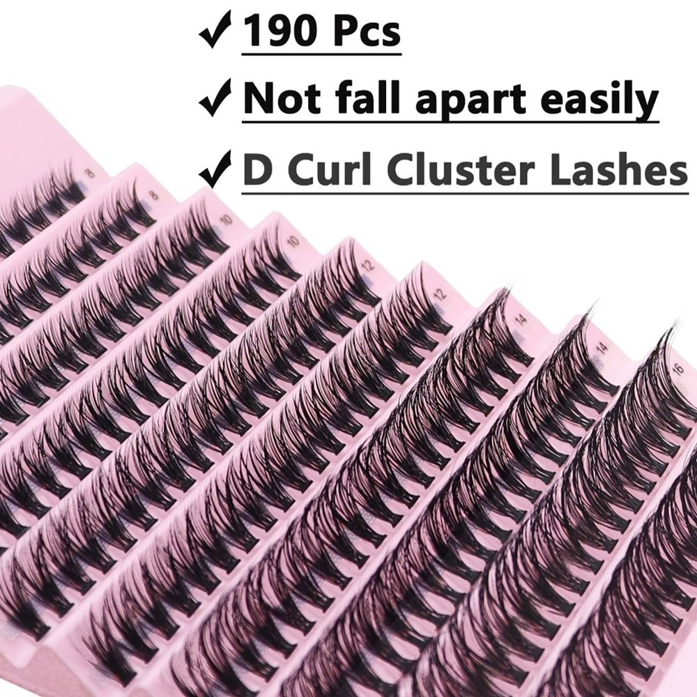 Individual Lash Tray - 40D 8/10/12/14/16mm 個別まつげクラスター ミックストレイ ナチュラルロング DIY