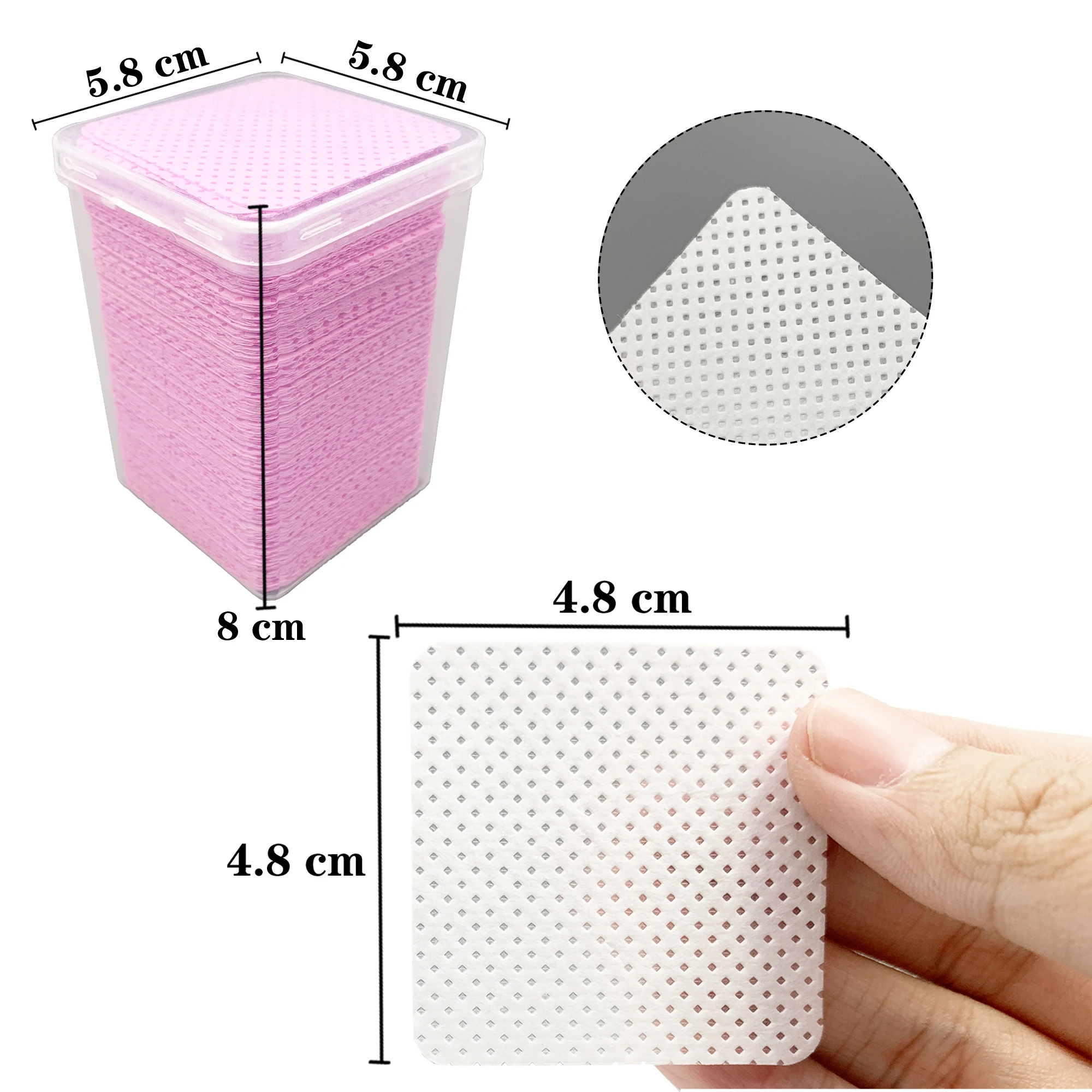 200 ピース/箱糸くずの出ないネイルワイプまつげエクステン - Eyelash Extension Glue Remover のレビューと価格