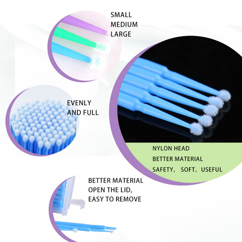 500本入りまつげエクステ洗浄スワブ ロング/ショートチップ - Eyelash Extension Glue Remover のレビューと価格
