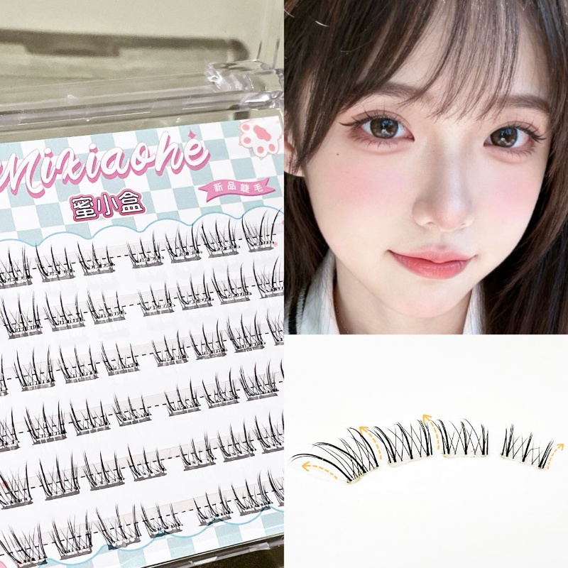 ミクシャオヘ グルーフリー ストレートまつげ ナチュラルで柔 - Lash Adhesive Glue のレビューと価格