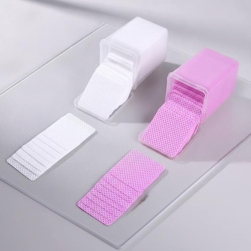 200枚入り 糸くずの出ないネイルワイプ まつげエクステグル - Eyelash Extension Glue Remover のレビューと価格