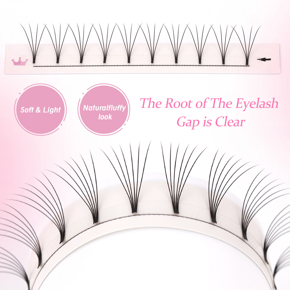 AGUUD ソフトナチュラル既成ボリュームファンショートステ - Individual Lash Tray のレビューと価格