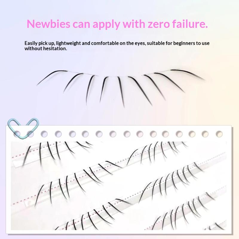 1セットコミック下まつげエクステクラスターナチュラルセルフ接 - Lash Adhesive Glue のレビューと価格