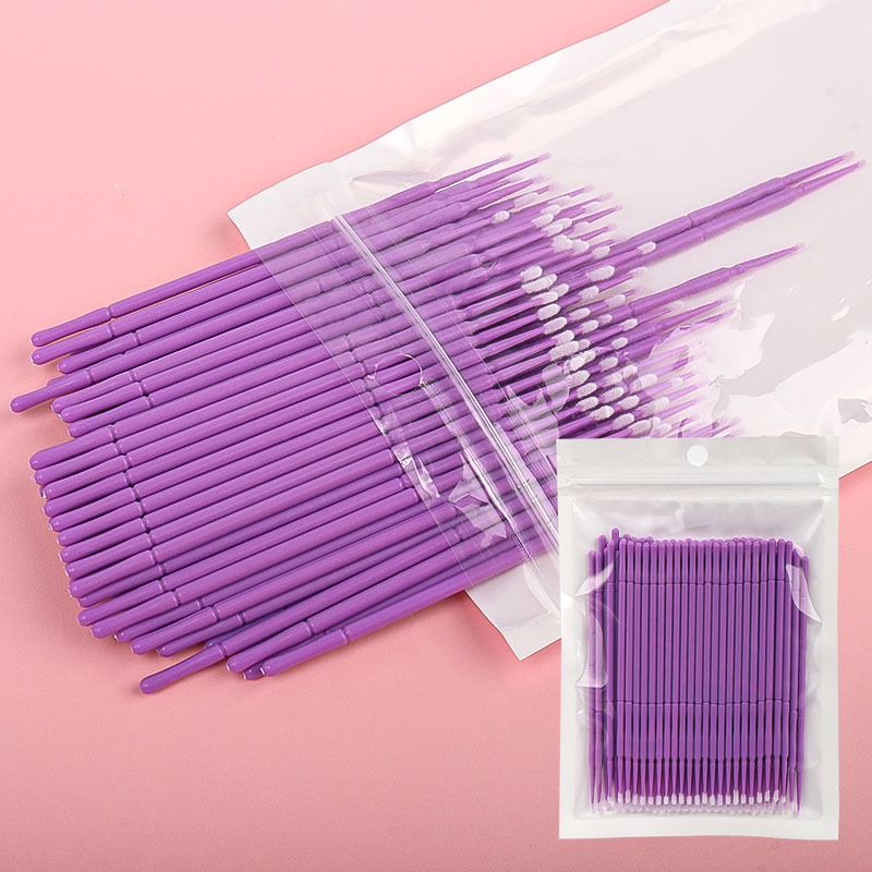 100本入り/袋 竹製まつげエクステ洗浄綿棒 ラッシュリフト - Eyelash Extension Glue Remover のレビューと価格