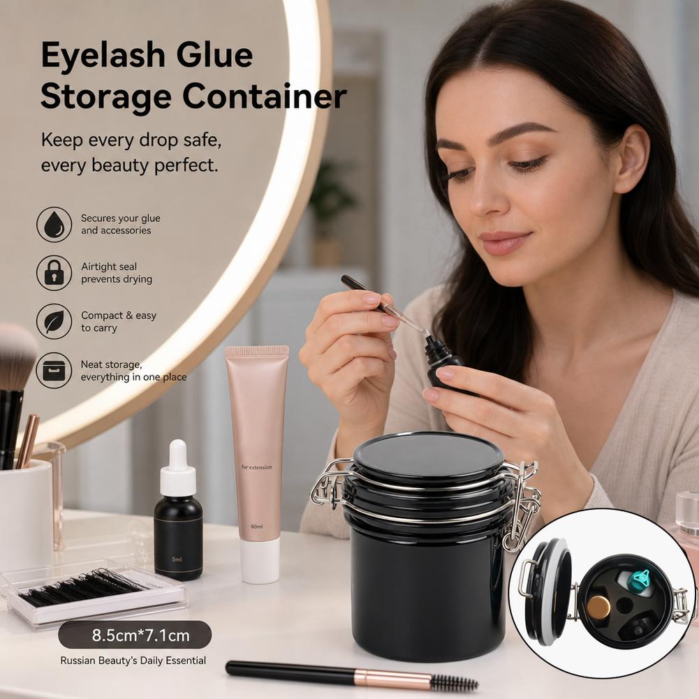 まつげグルー保存タンク 密閉容器 活性炭防湿 まつげエクステ - Eyelash Extension Last のレビューと価格