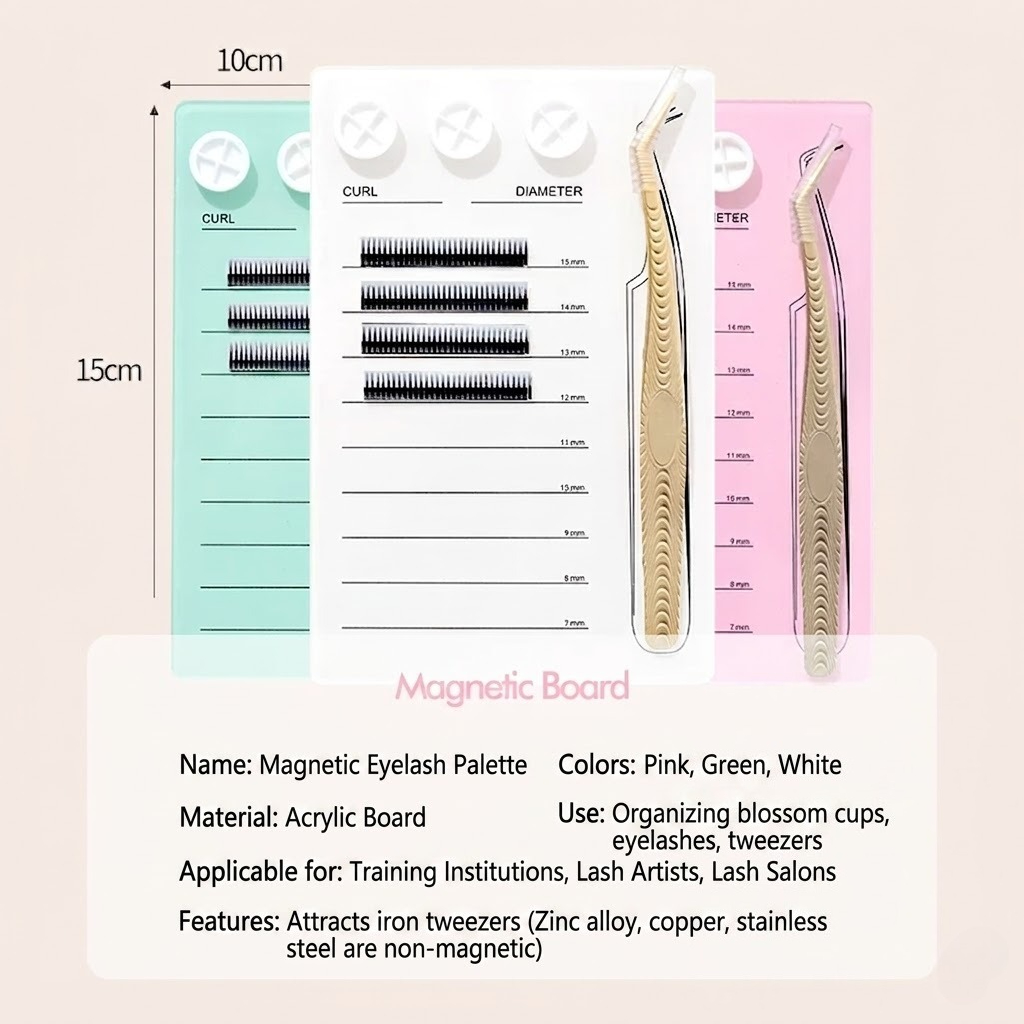 マグネット式まつげエクステパレット＆グルーホルダーパッド、ア - Individual Lash Tray のレビューと価格