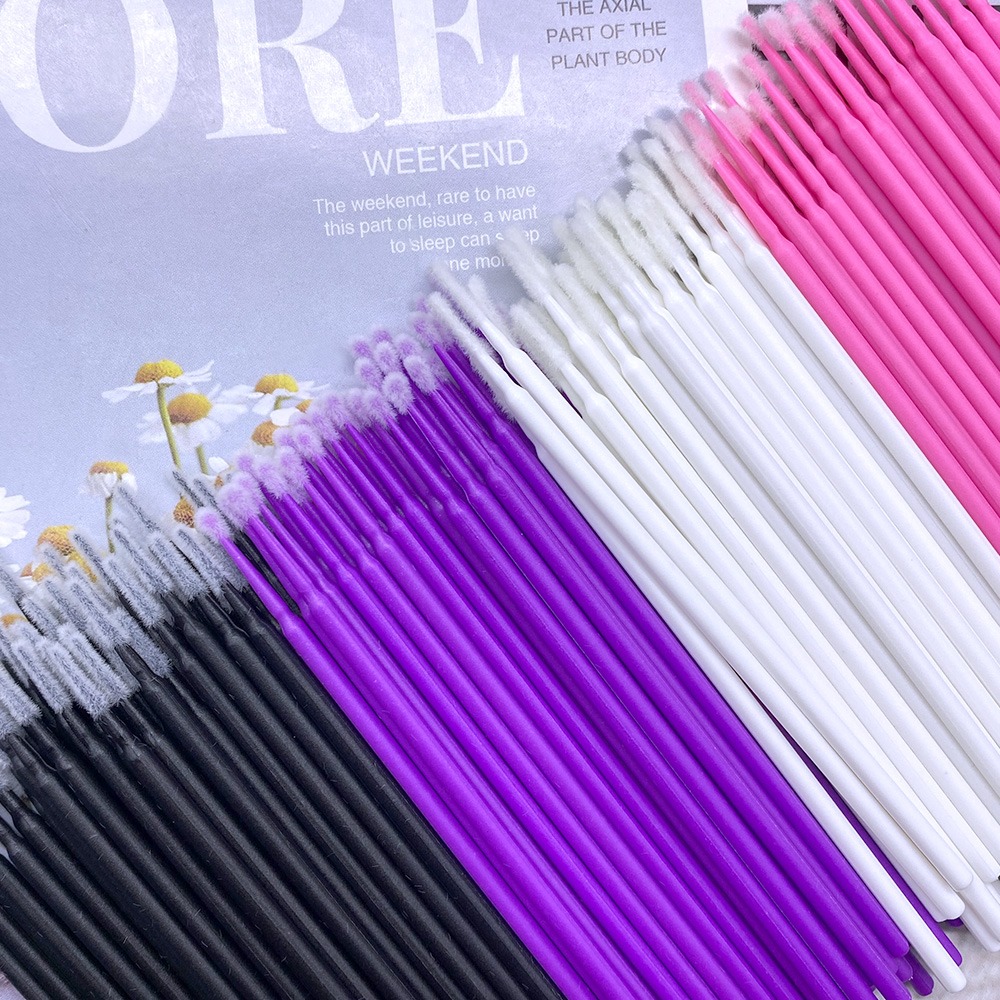 1000 ピース/ロットまつげエクステンションクリーニング綿 - Eyelash Extension Glue Remover のレビューと価格