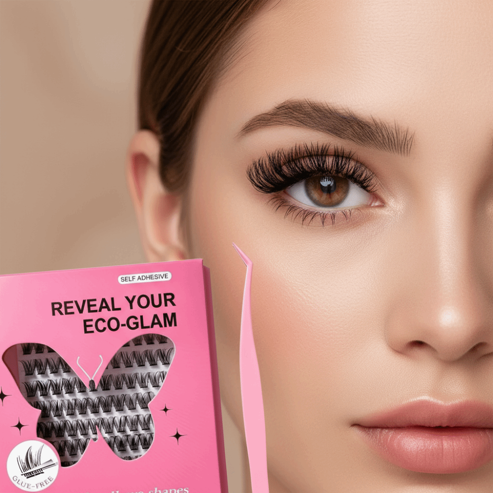 自然な見た目DIYまつげエクステキット ふわふわ 接着剤不要 - Eyelash Extension Last のレビューと価格