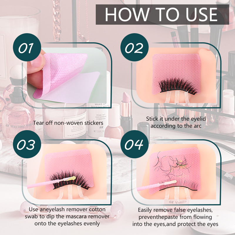 40 個まつげエクステンションリムーバーコットンパッドラッシ - Eyelash Extension Glue Remover のレビューと価格