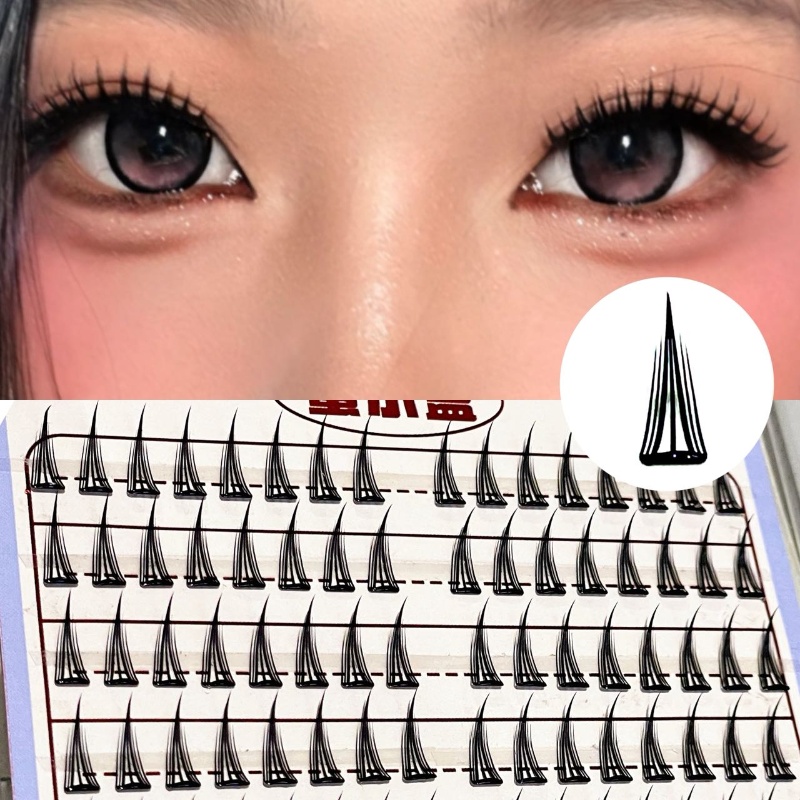 ミクシャオヘ グルーフリー薄型まつげエクステ 4種類 軽量で - Lash Adhesive Glue のレビューと価格