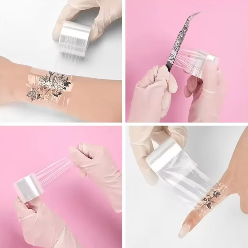200 メートル/ロールクリアメイクアップフィルムリップ眉毛 - Eyelash Extension Glue Remover のレビューと価格